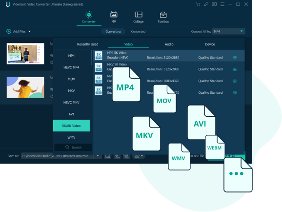 Convert Video and Audio to Multiple Formats